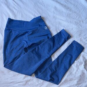 Stylish Criss Cross Blue Leggings for Women